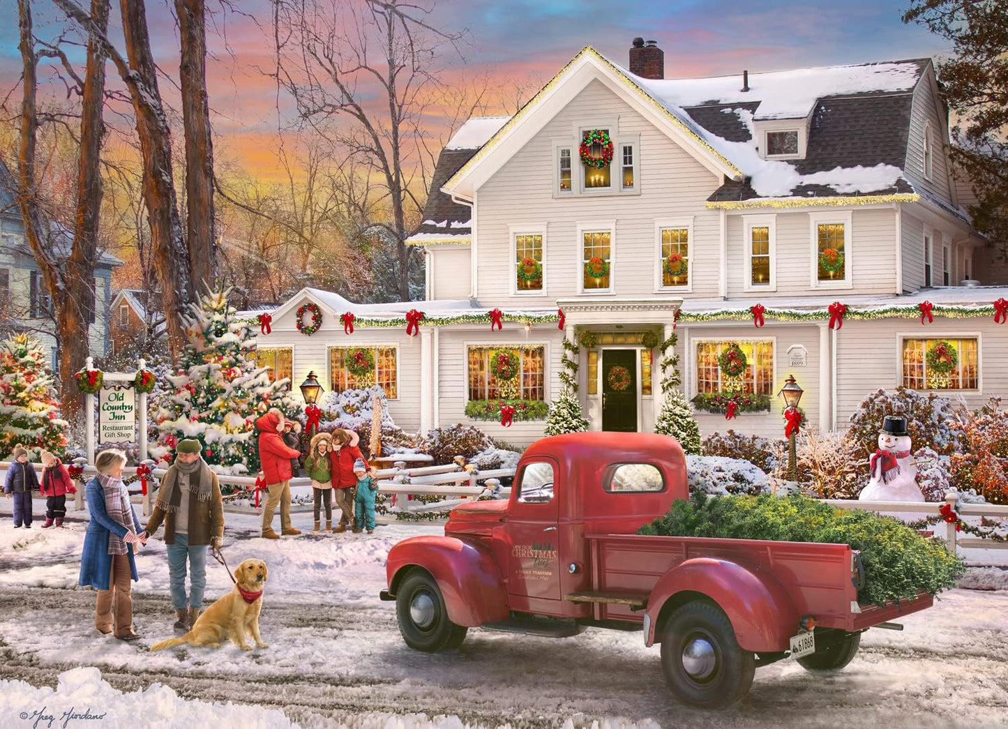 Vermont Christmas Company Jigsaw Puzzle Advent Calendar - 1000 Pieces with 24 Festive Sections