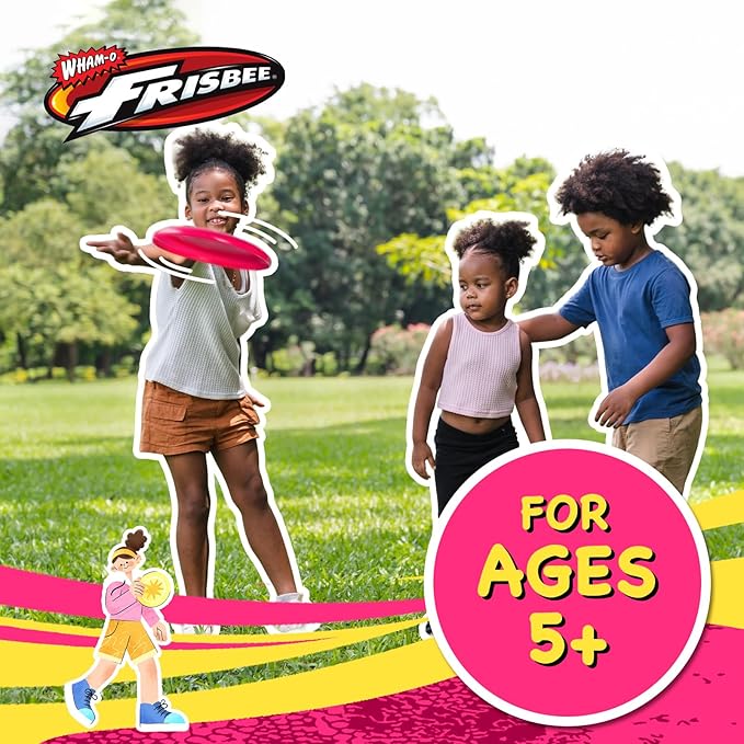 Wham-O Frisbee Go Flying Disc, 9 Inch Lightweight Sports Disc for Beginners Outdoor Beach Backyard Lawn Park Camping Family Activity Game - 70g