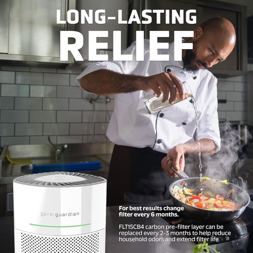 GermGuardian HEPA Air Purifier Replacement Filter - Removes 99.97% of Pollutants | Fits AC3000, AC3050, AP3151, AC151 - Black/Gray