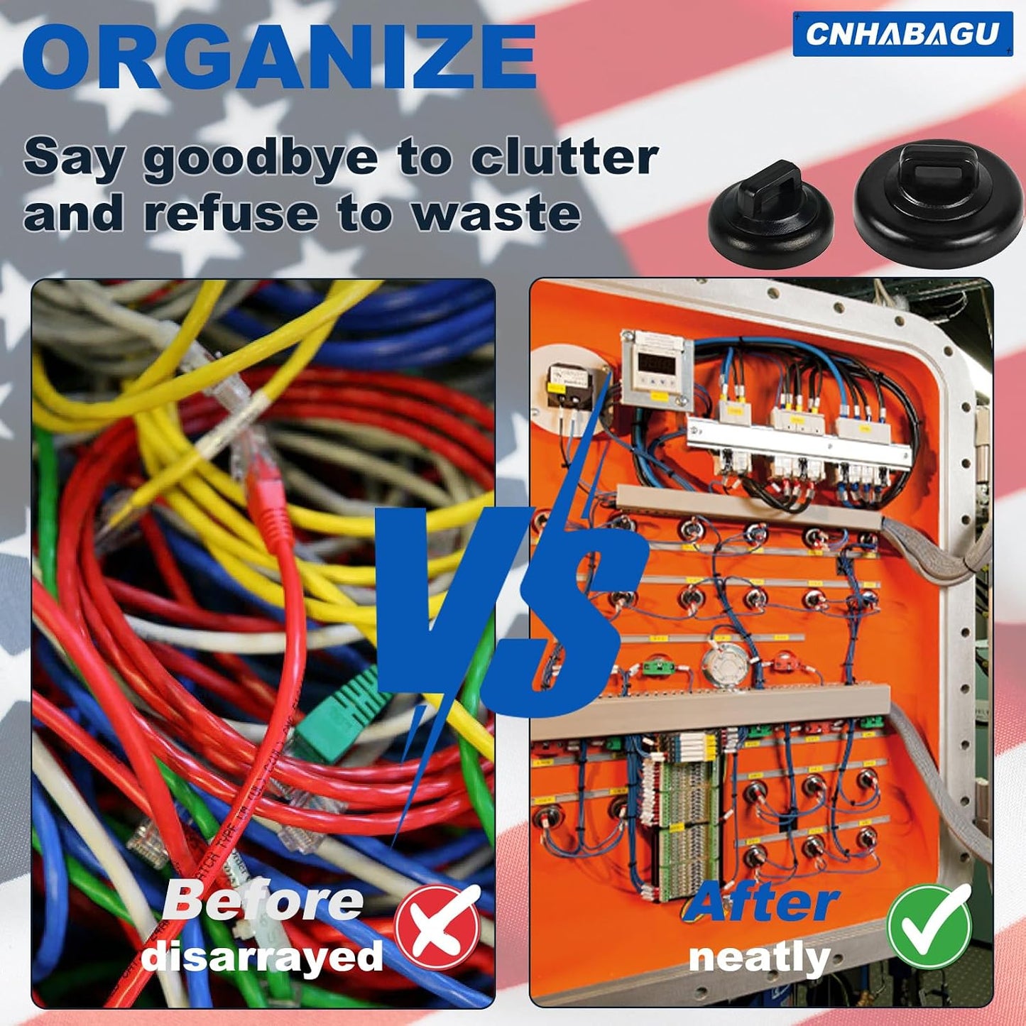 12 Magnetic Zip Tie Mounts Wire Magnet Cable Tie Mount Clips Multipurpose Wire Cable Holder Mount Wire Clips Management
