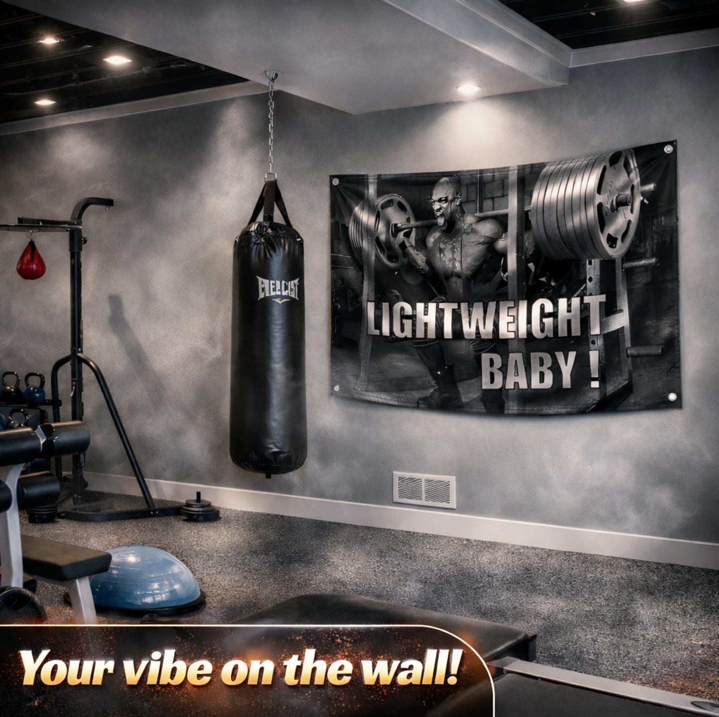 3x5 Ft Ronnie Lightweight Polyester Flag with Four Brass Grommets - Inspire Your Workout Single Sided Flag - Inspirational Stay Motivated with Cool Motivation Art - Coleman Fitness Wall Decor for Gym