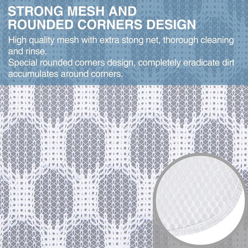 Durable Honeycomb Mesh Laundry Bags by [Brand Name] - 3 Large Bags for Delicates | 16" x 19"