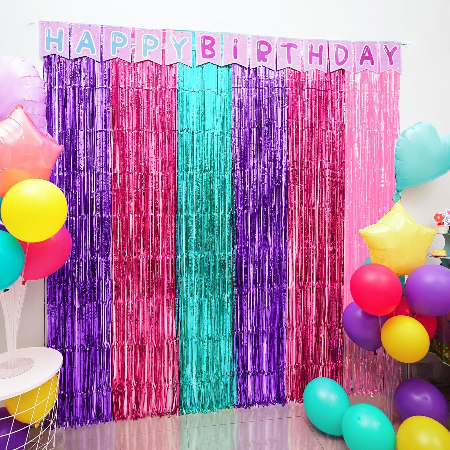 Satankya 2 Pack 24pcs 1pcs Cute Dollhouse Birthday Decorations, Including Dollhouse Party Streamers, Doll House
