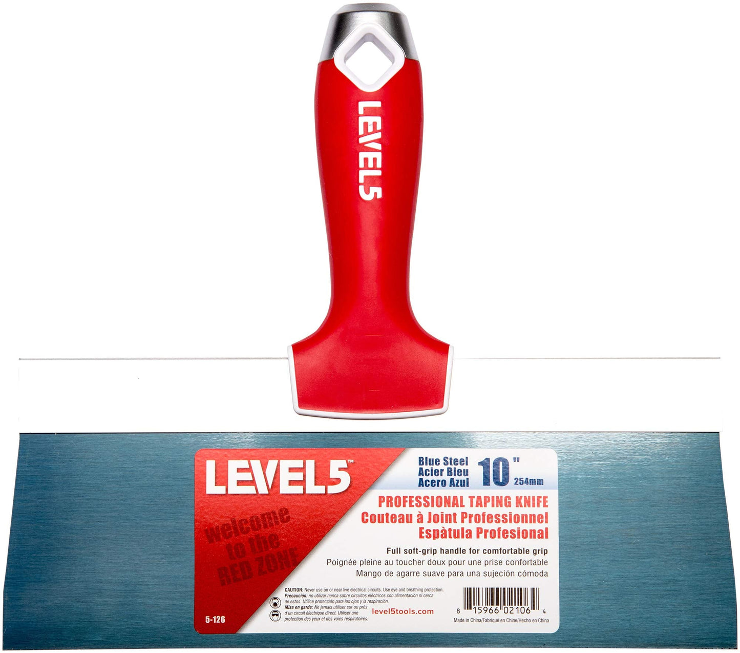 Taping Knife Set, Blue Steel - LEVEL5 | Pro-Grade | Sheetrock Gyprock Drywall Plasterboard | 5-605