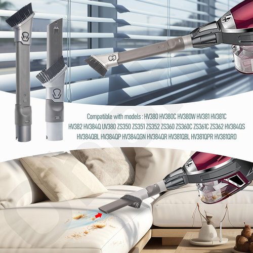 2-in-1 Duster Crevice Tool for Shark Rotator and Rocket HV300 HV301 HV320 HV322 HV320 NV751 NV650 NV680 NV800 Series Vacuum Cleaner