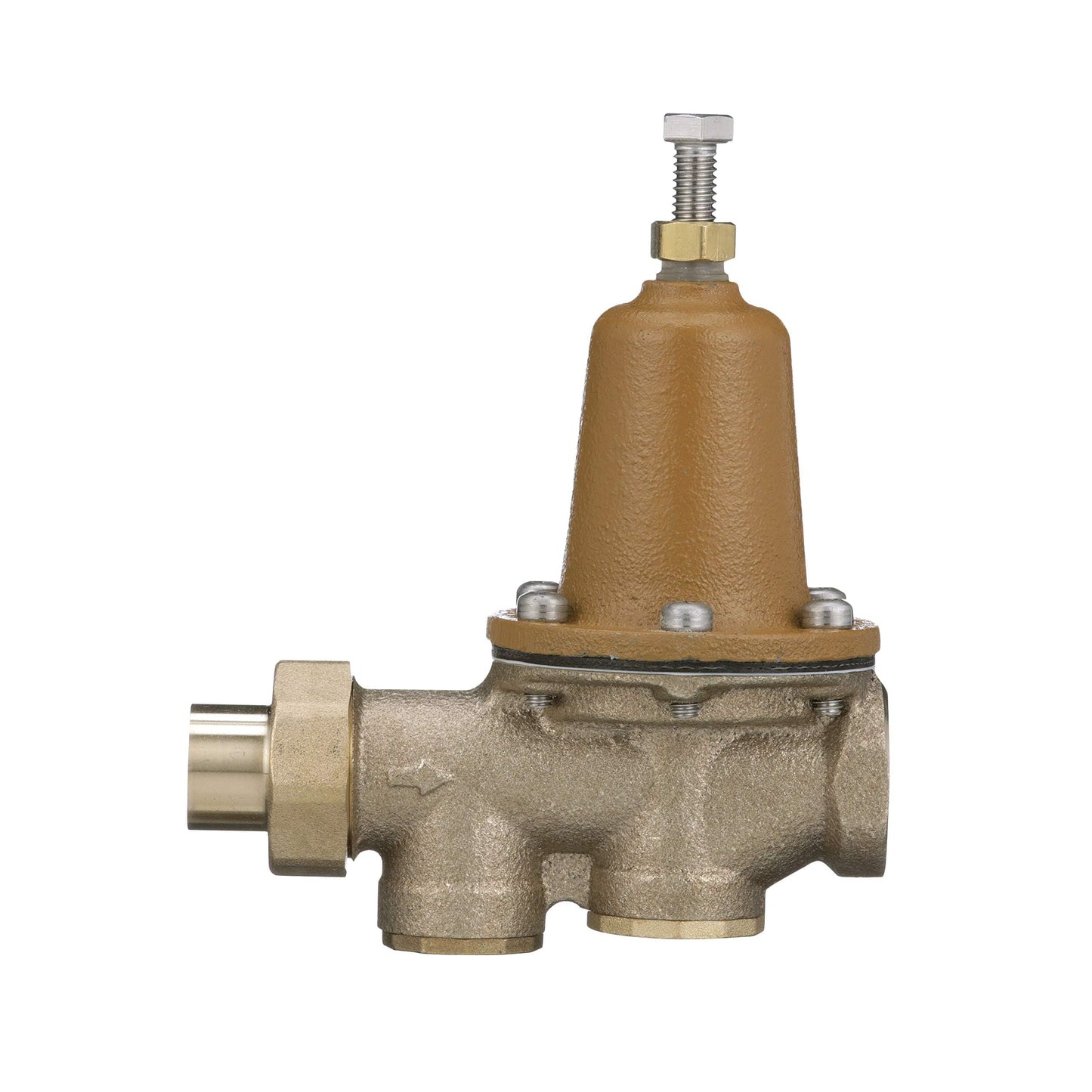 Watts LF25AUB-Z3 Series 3/4" Lead-Free Cast Copper Silicon Alloy Water Pressure Reducing Valve, Solder Union Outlet x NPT Female Outlet, Polymer Seat, Adjustable Pressure 25 to 75 psi, Maximum 300 psi