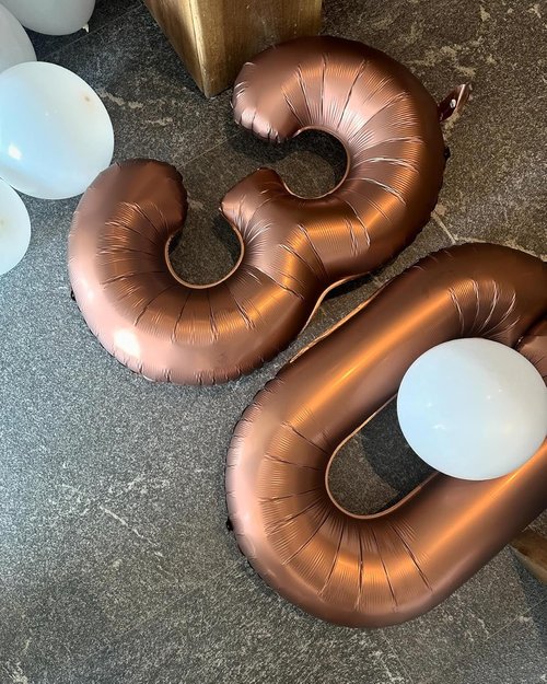 Dark Brown Number Balloon - 40 Inch Coffee Brown 0 Balloon for Birthday Party Decorations