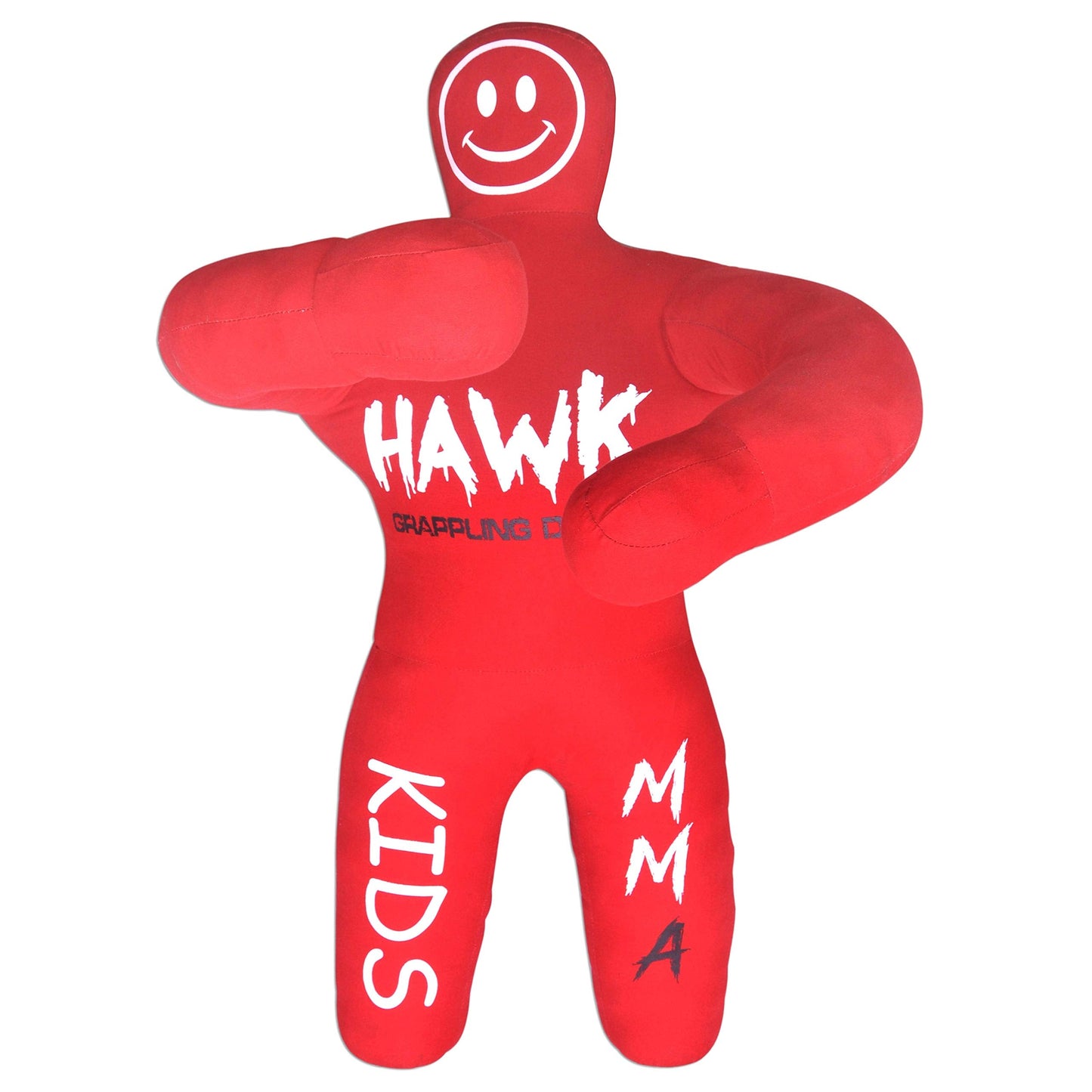 Hawk Sports HWK Kids Grappling Dummy & Baby Wrestling Dummy for Kids Lightweight Life-Size Training Model with Moveable Limbs for MMA, Jiu Jitsu, Judo, Karate, Boxing & Kickboxing - Red