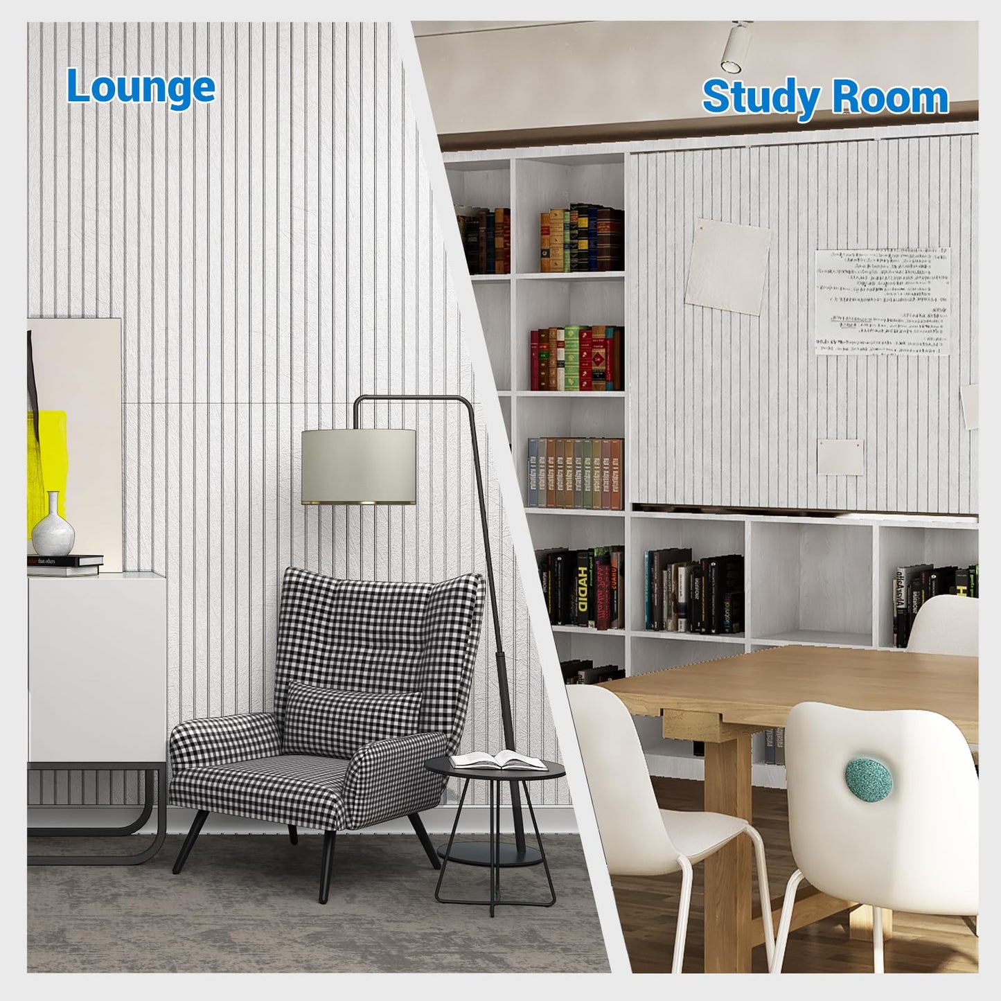 MAGICUBETIC 10 Pack Acoustic Panels,Thicker 0.47"Self-Adhesive Soundproof Wall Panels,High Density Sound Proof panels for Walls, Office, Reccording Studio, Home,Living Room-White(Size-48 * 24 inch)