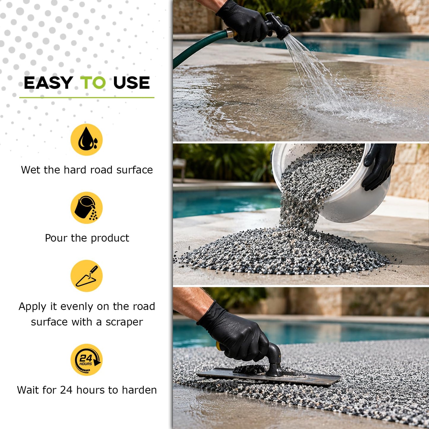 Ready-Mixed Sand & Resin Joint Mortar, Mixed Permeable High Strength, No Weeds, Safe High Pressure Cleaning, Suitable for Both Narrow & Wide Joints in Pavers, Tiles & Natural Stone (Grey)