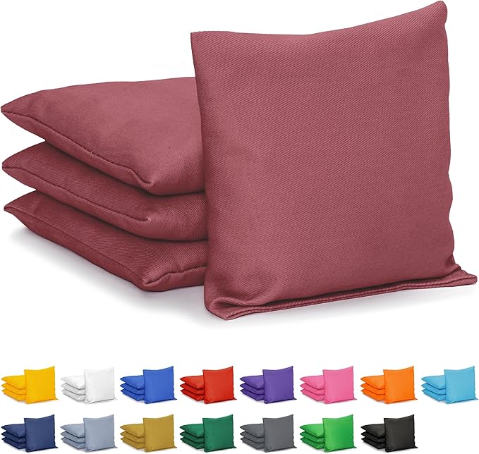 GoSports Classic Cornhole Bean Bags Set of 4-16 Colors Available - Regulation All Weather, Mix and Match