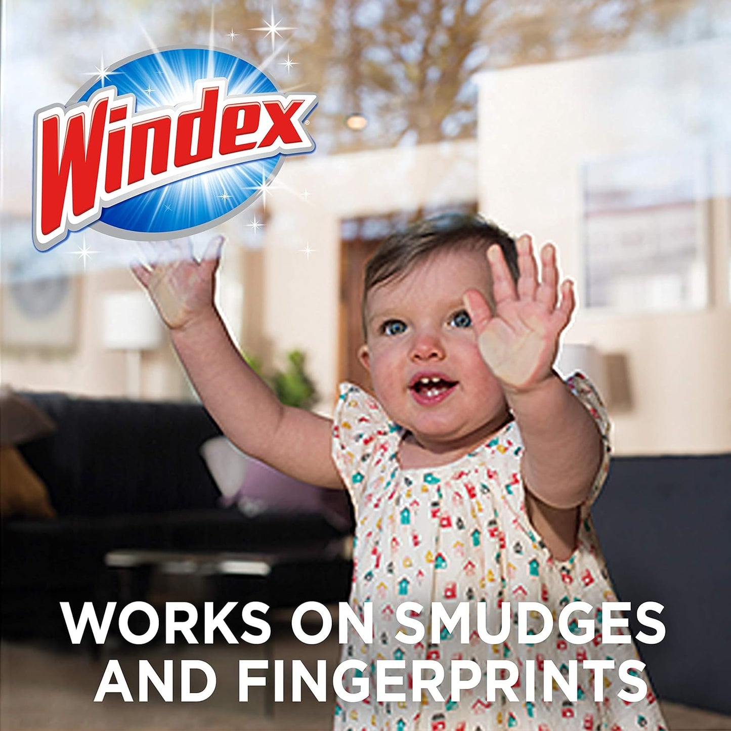 Windex Glass Cleaning Wipes - Ammonia-Free, Pre-Moistened, Fresh Crystal Rain Scent | 25 Count