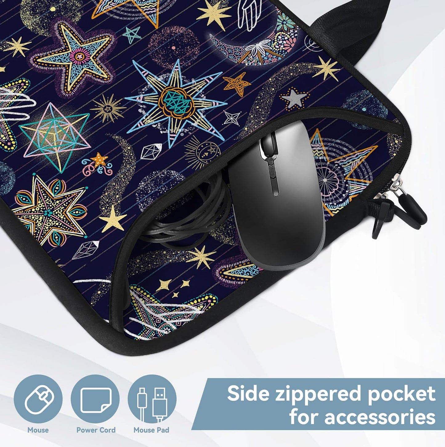 RICHEN (11-13.3 inch, Messenger Bag Carrying Case Sleeve with Handle Accessory Pocket Fits Laptops/Notebook/ebooks/Kids