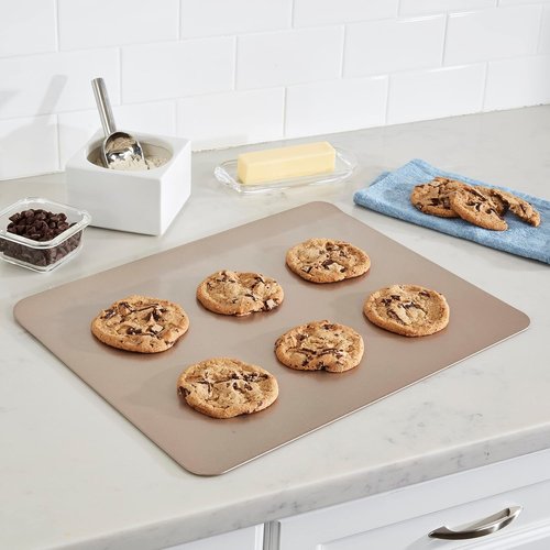 Cuisinart Nonstick Bakeware Cookie Sheet - 17-Inch Size in Elegant Champagne Finish