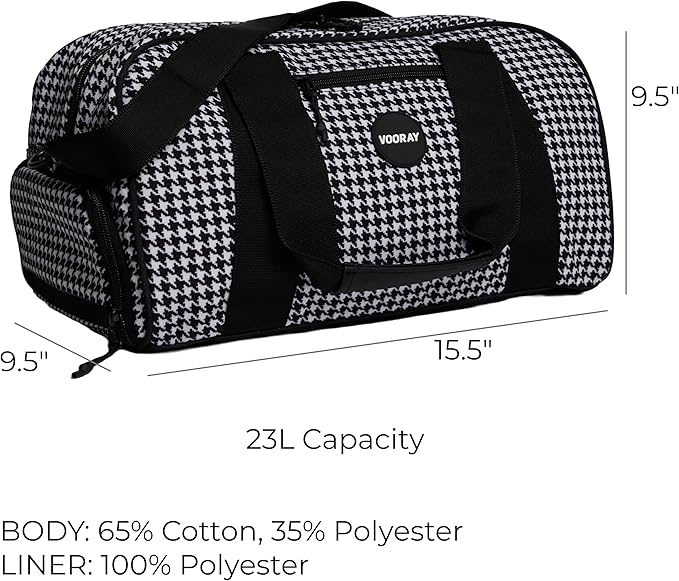Vooray Burner Gym Duffel Bag, Gym Bag for Women and Men with Shoe Compartment, Weekender, Overnight & Travel Duffel for Sports and Workout