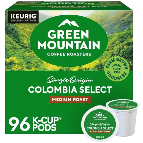 Green Mountain Coffee Roasters Colombia Select Coffee - Medium Roast K-Cup Pods, 96 Count