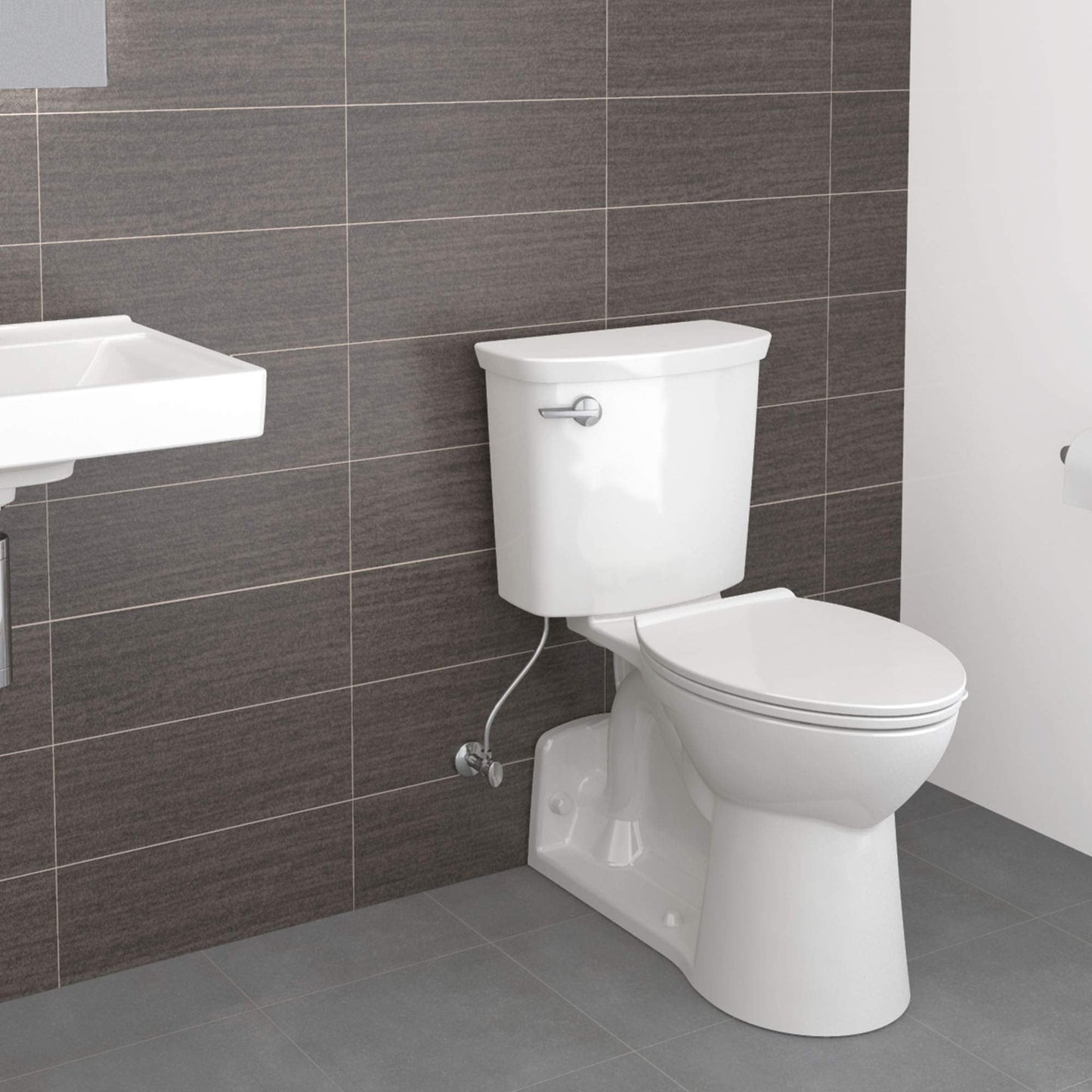American Standard 209AA137.020 Yorkville VorMax Right Height Elongated Toilet with Left-Hand Trip Lever, White