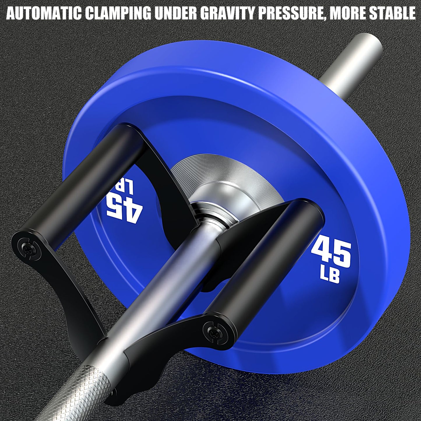 Lewufe V Bar Row Landmine Handle Attachment for Barbell Bars, Solid Double D Handle, T-Bar Row Handle Attachments with Non-Slip Rubber Grip, Fits Olympic Bar Strength Training Bar