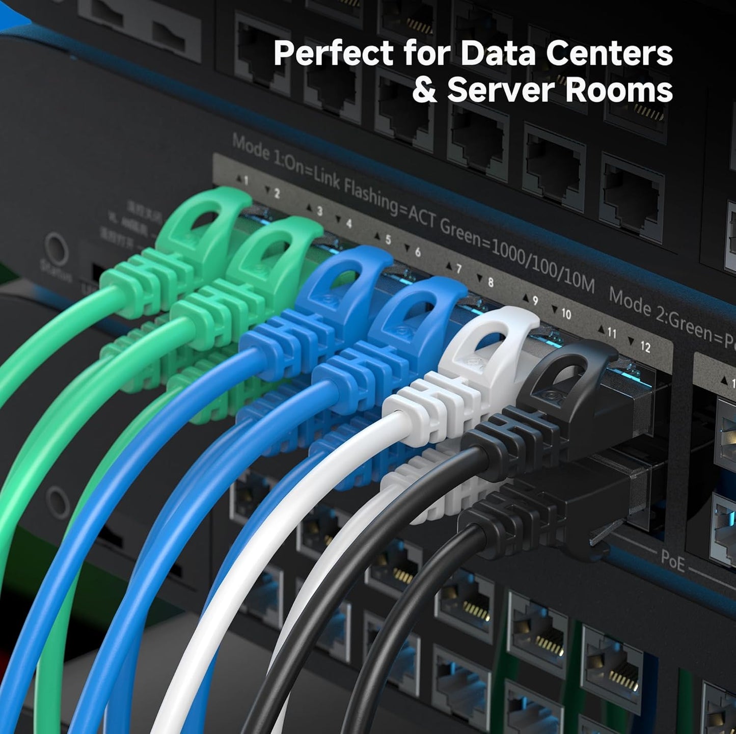 10Gbps 5-Pack 6 5ft, 6 Cat6 Cable Matters Snagless Cat Ethernet Cable - Slim Profile Cat Cable, Cord, Thin Ethernet