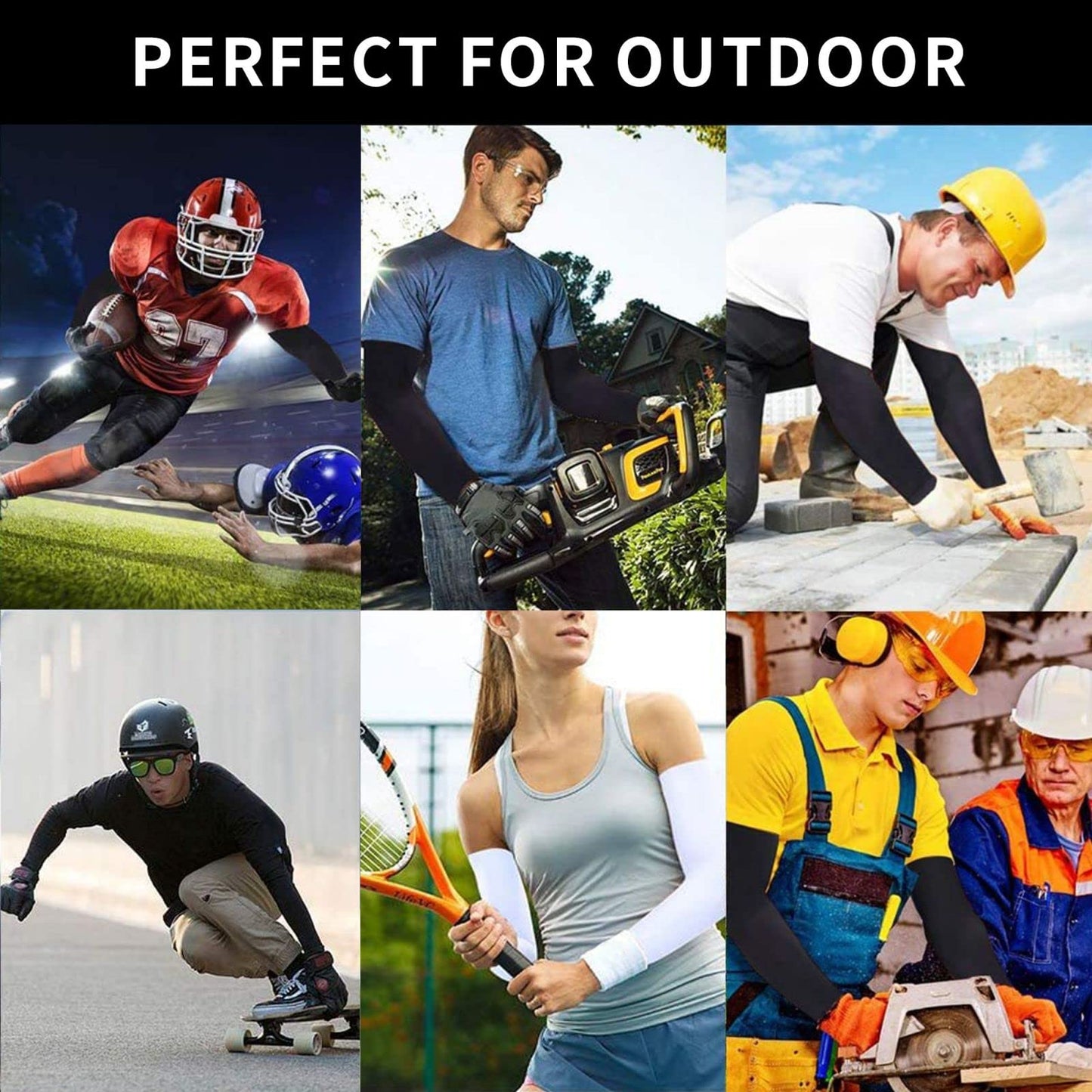 Guiteinyi Animal Cooling Arm Sleeves Hands Sun Protection Arm Sleeve Glove For Men And Women Sports Running Gardening