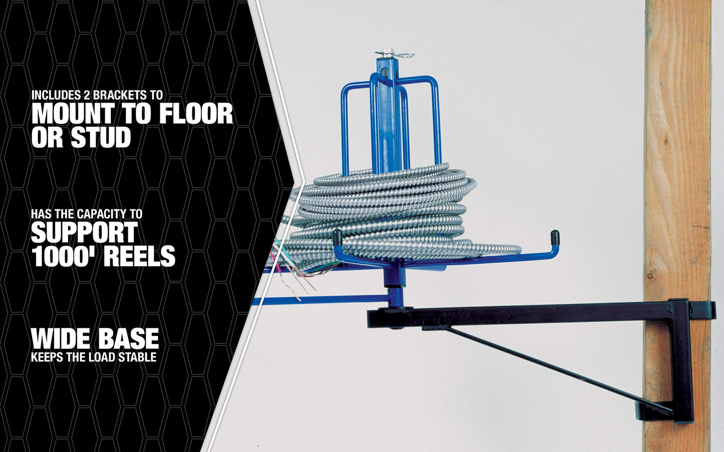 Southwire MH8110 Wire Smart Cable Dispenser, Floor or Stud Mounted