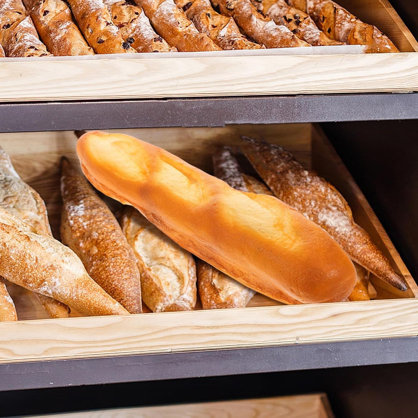 Ciieeo Fake French Bread Model Realistic Pu Food Prop for Bakery Display Photography and Creative Decoration Versatile