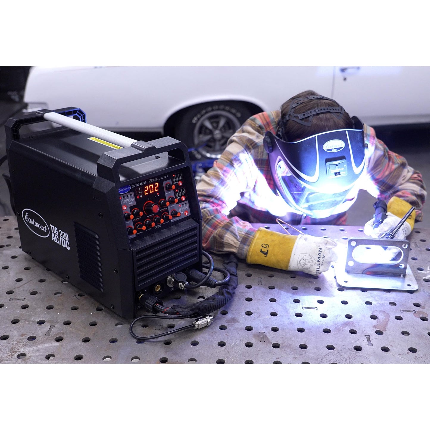 Eastwood TIG 220 AMP AC/DC TIG Welder and Stick Welding Weld Steel Aluminum