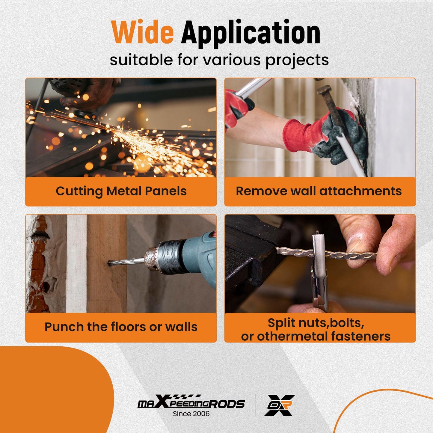 maXpeedingrods Air Hammer Kit, 25 PCS Multi-functional Pneumatic Hammer Piece Chisel Set, 2100 BPM Ball Joint Separator Set, Air hammer Bits, Quick Change Retainer Air Hammer with Shovel Heads