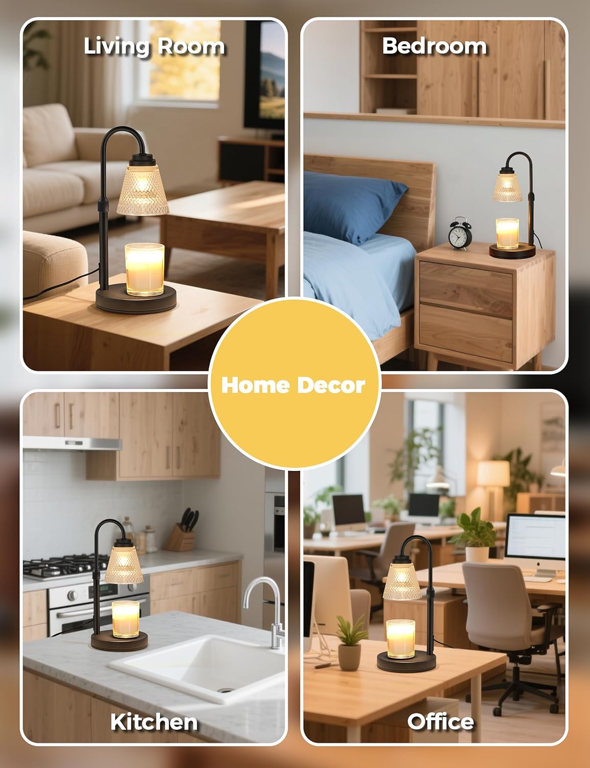 Skiennix Candle Warmer Lamp - Timer & Dimmer Feature | Perfect Birthday Gift for Mom, Women & Friends