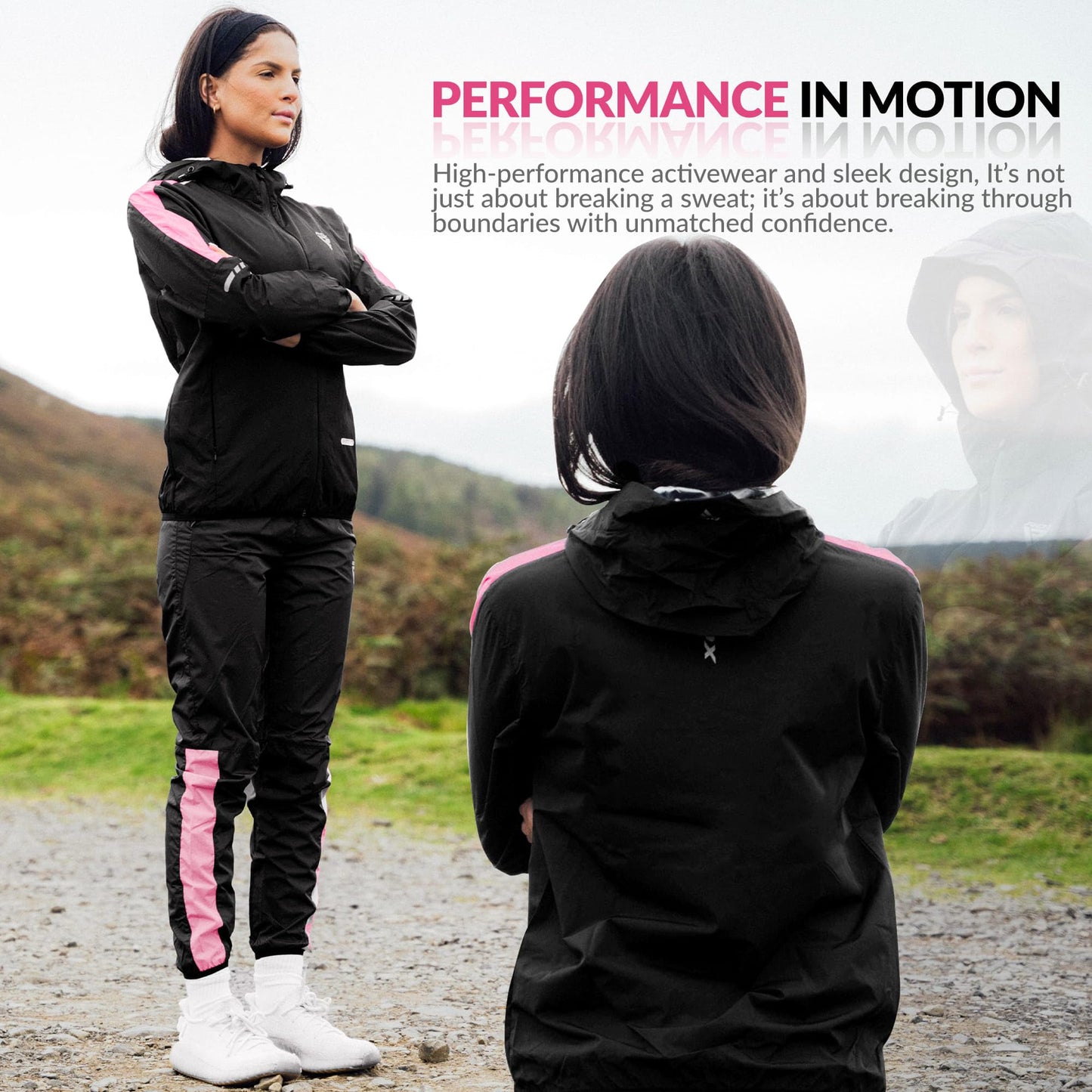 RDX Women Sauna Suit Weight Loss, REACH OEKO TEX 100 CERTIFIED, Sweat Jacket with Hood, Body Slimming Fitness Workout