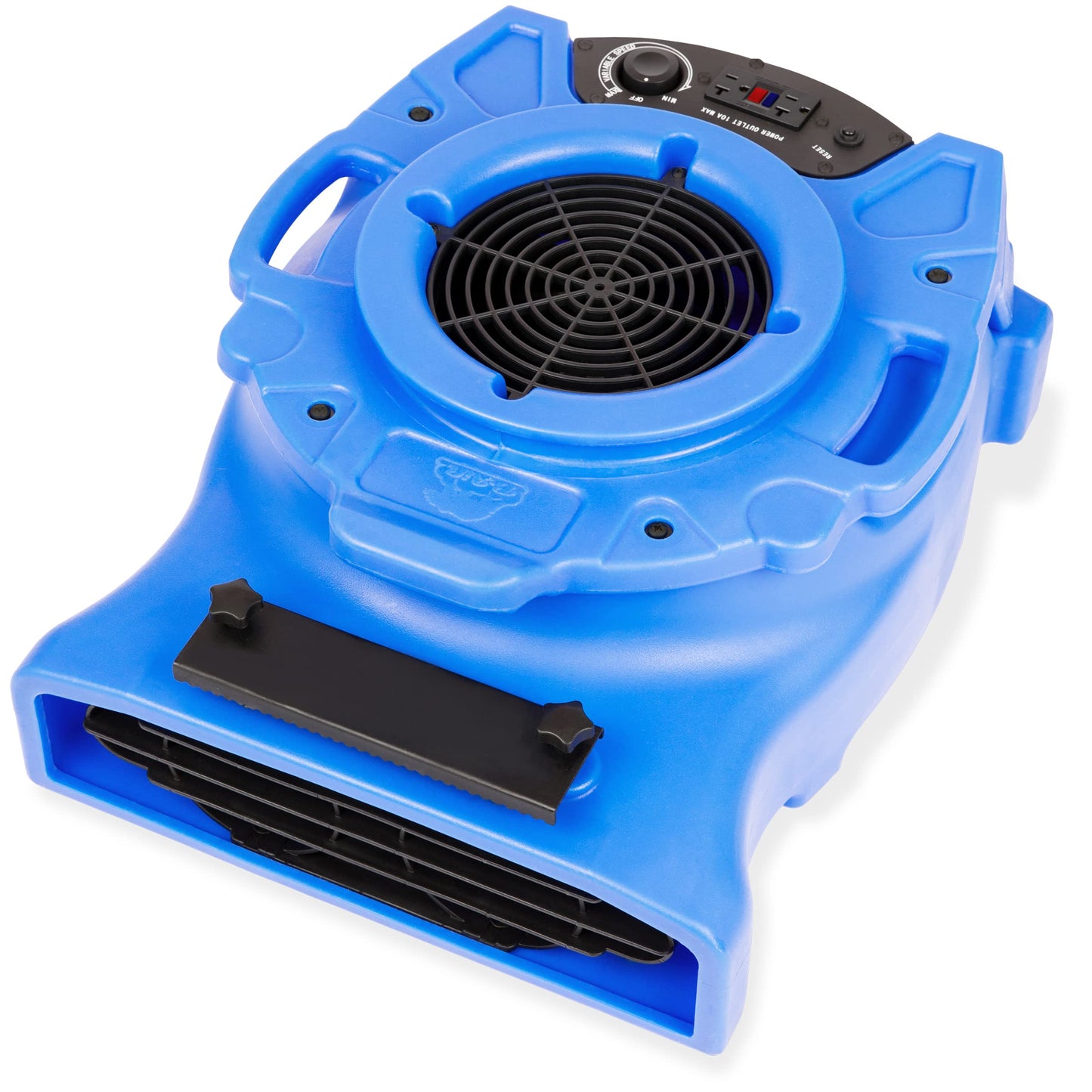 B-Air VENTLO-25 1/4 HP Low Profile Air Mover Carpet Dryer Floor Fan for Home Retail Plumbing Water Damage Restoration Equipment, Blue