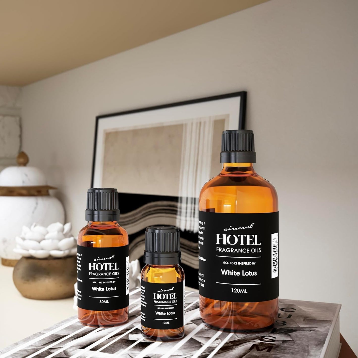 AirScent Hotel Diffuser Oil No. 1042 - Premium Fragrance Inspired by The White Lotus | 30 mL Glass Bottle with Dropper