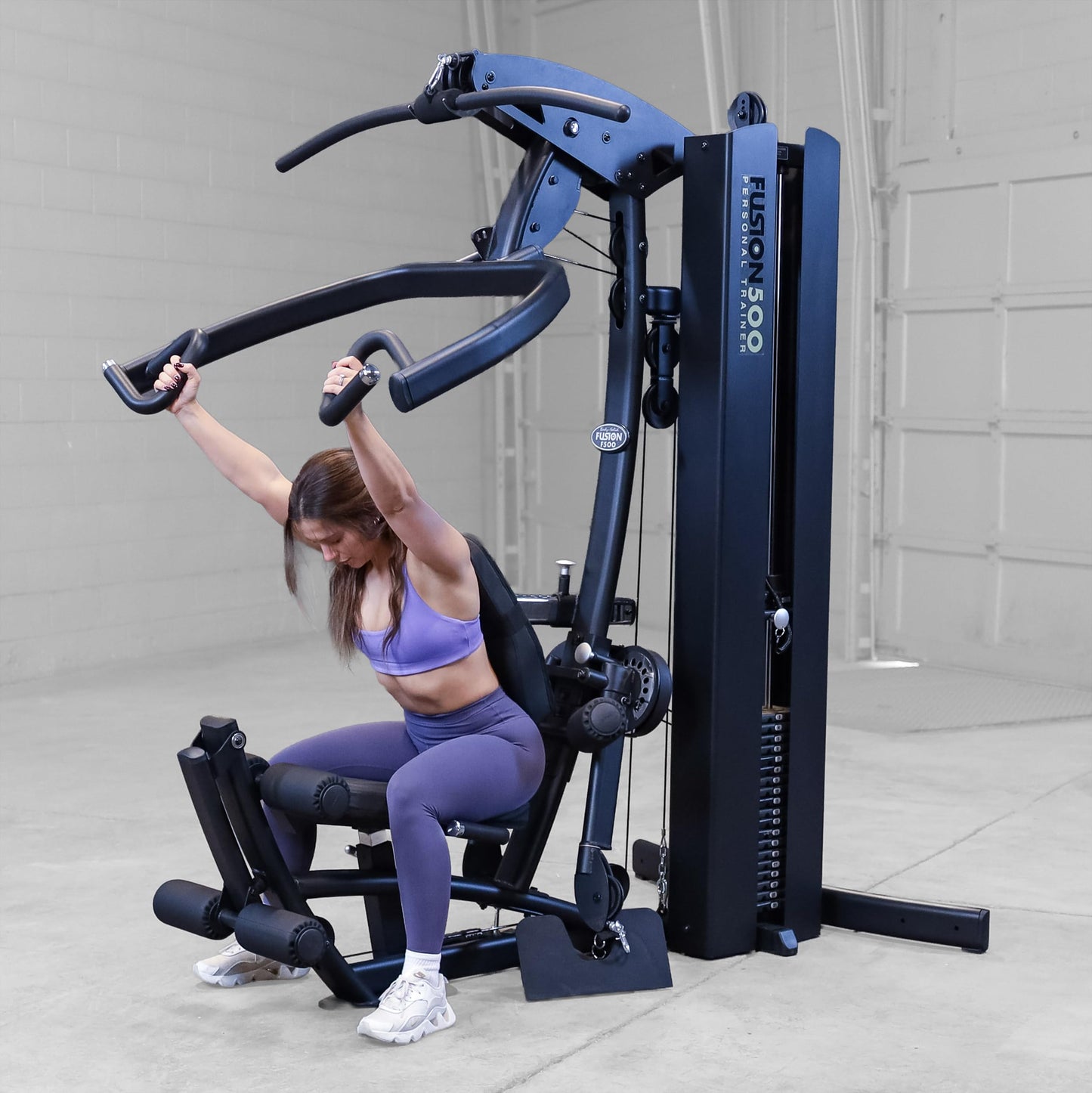 Body-Solid (F500/2) Multi-Station with 210lb Weight Stack Home Gym Machine, Arm & Leg Strength Training Functional Exercise Workout Station for Weight Lifting and Bodybuilding