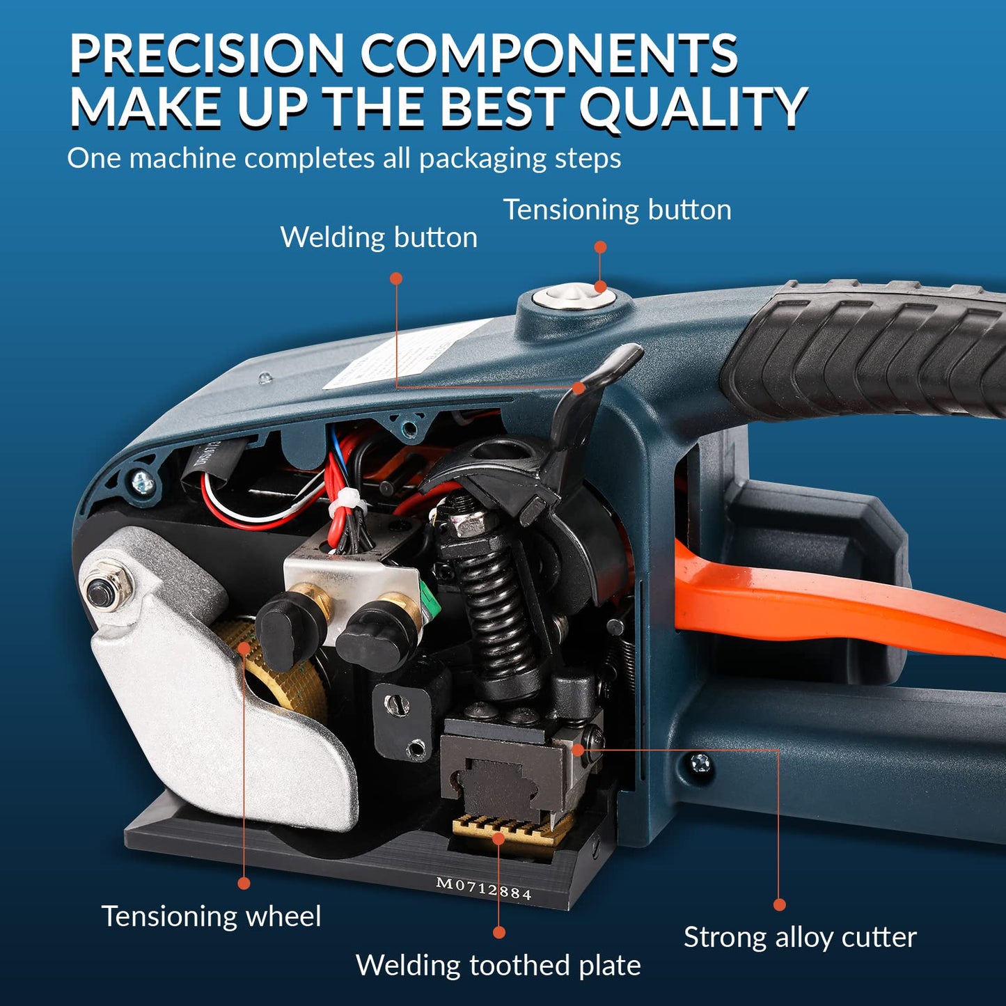 BAOSHISHAN Dual 4000mAh Automatic Electric Strapping Machine