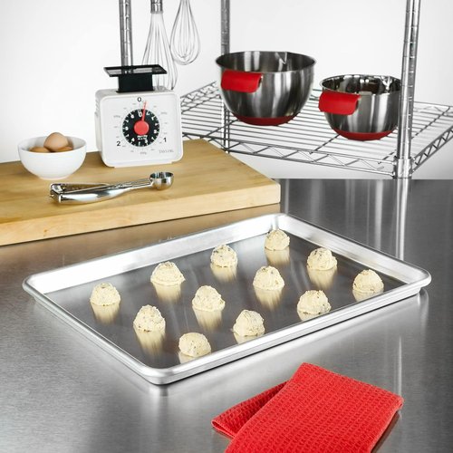 Fat Daddio's Half Sheet Pan Set - Natural Aluminum, 2-Pack for Perfect Baking Results