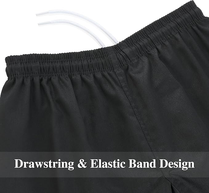 FitsT4 Sports Karate Pants 8oz Middleweight Elastic Waist Martial Arts Pants Perfect for Training or Competition, 000-5