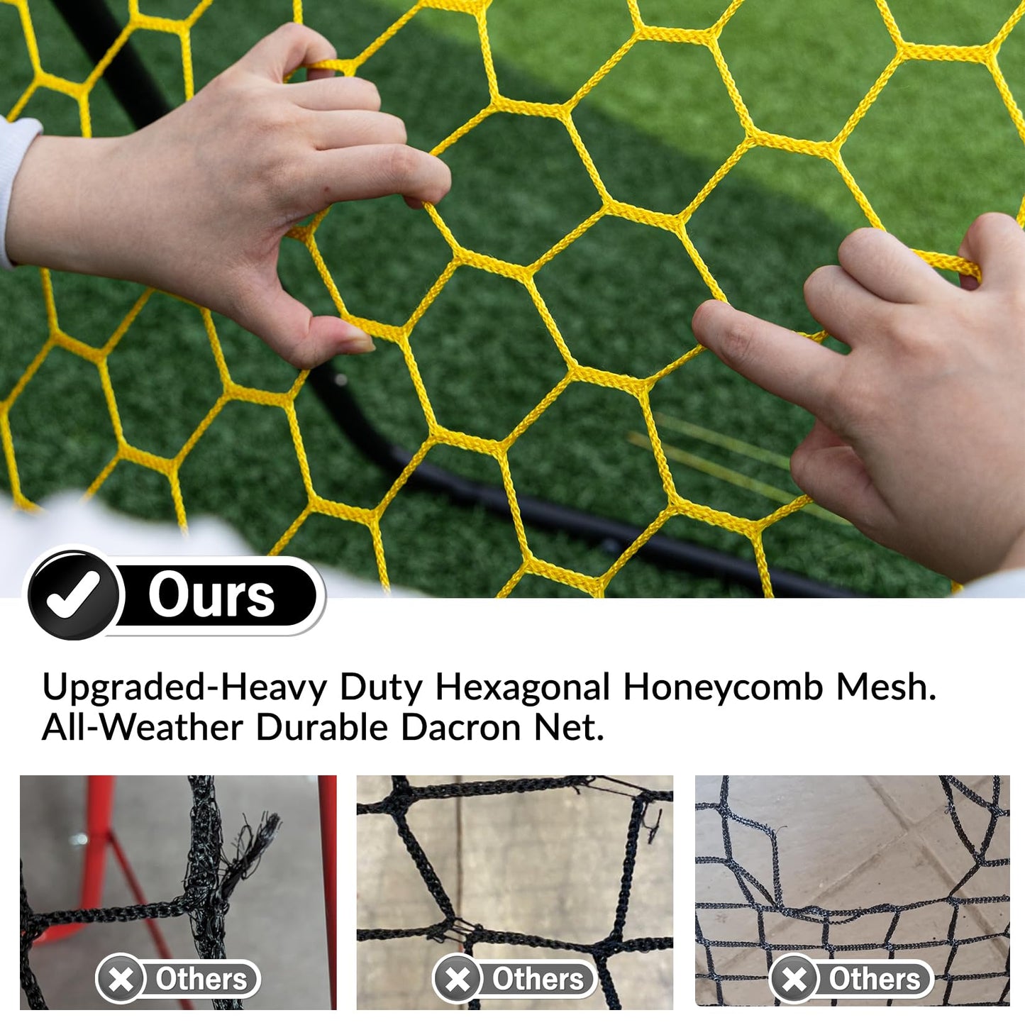 Happy Jump Portable Soccer Rebounder Net for Kids Soccer Training Practice