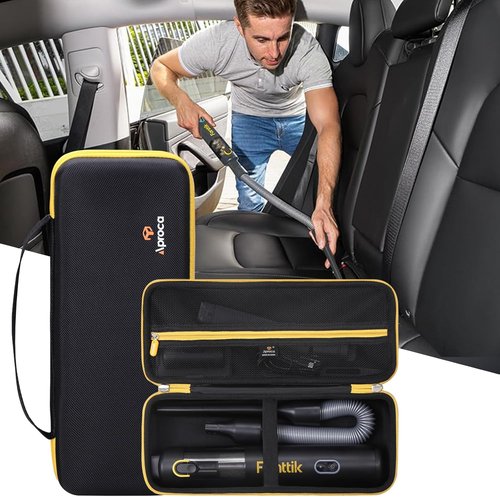 Aproca Hard Storage Case for Fanttik Slim V8/V10 Cordless Car Vacuum - Portable & Durable - Black
