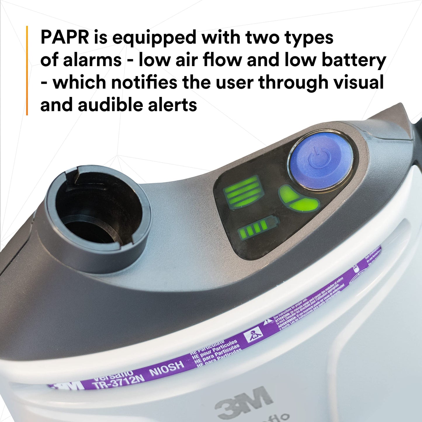 3M Versaflo PAPR Assembly TR-304N+; with Easy Clean Belt and High Capacity Battery; 1 ea/Case