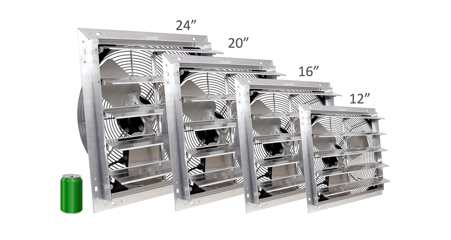 VES SF-20000-01 Shutter Mount Exhaust Fan,115V,20"