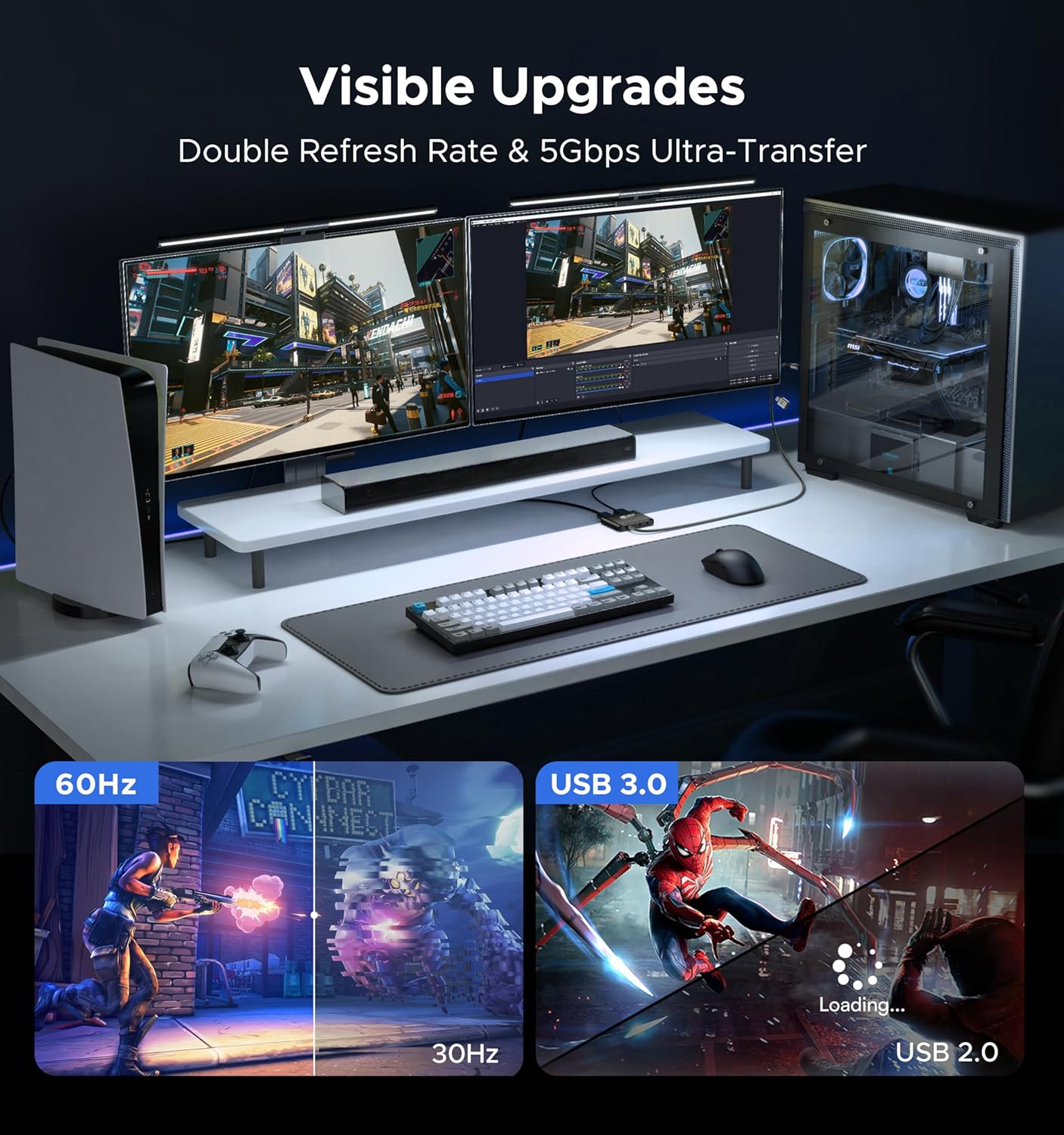 ByteWave 3.0 4K 1080P60 Switch2/PS5/Xbox/PC/OBS USB HDMI Capture Card, [Metalshell, Loop Out, No Latency] Full HD HDMI