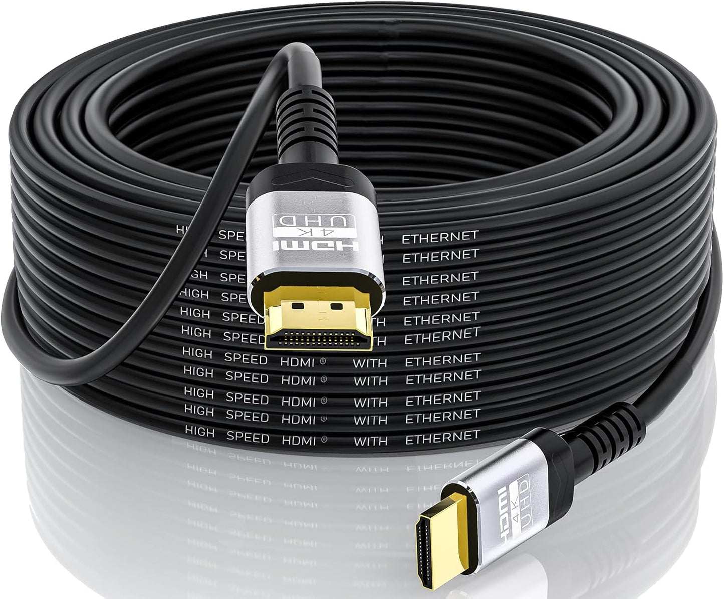 4K 40 18Gbps 2.0 4K@60Hz 3D HDCP2.2 PS4/PS5 (12m) Soonsoonic HDMI Cable Feet | Ultra High Speed HDMI Cable HDR ARC