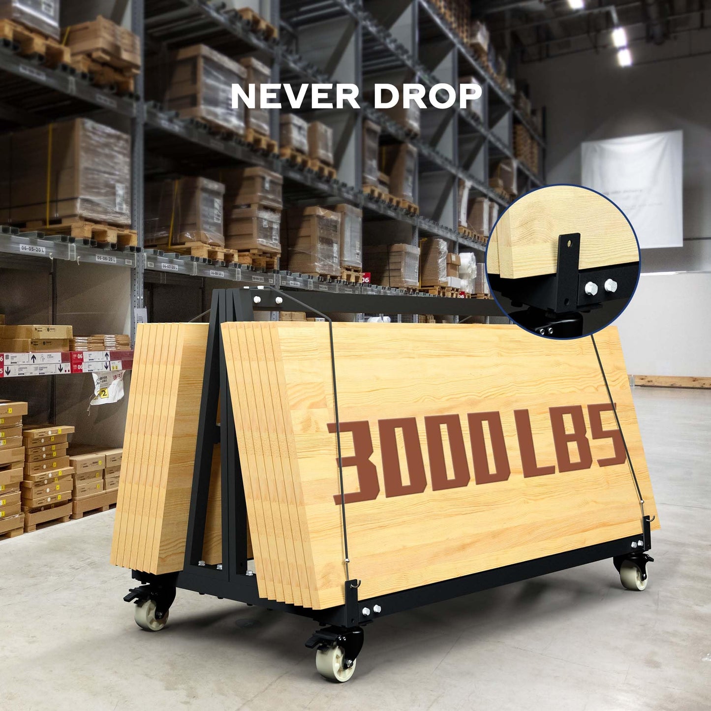 APARECIUM Heavy Duty Panel Truck Cart 3000 lbs Load Capacity, Adjustable Panel Sheet Cart, Substrate Panel Rack for Sheet Materials, Plywood Sheetrock Glass and Windows