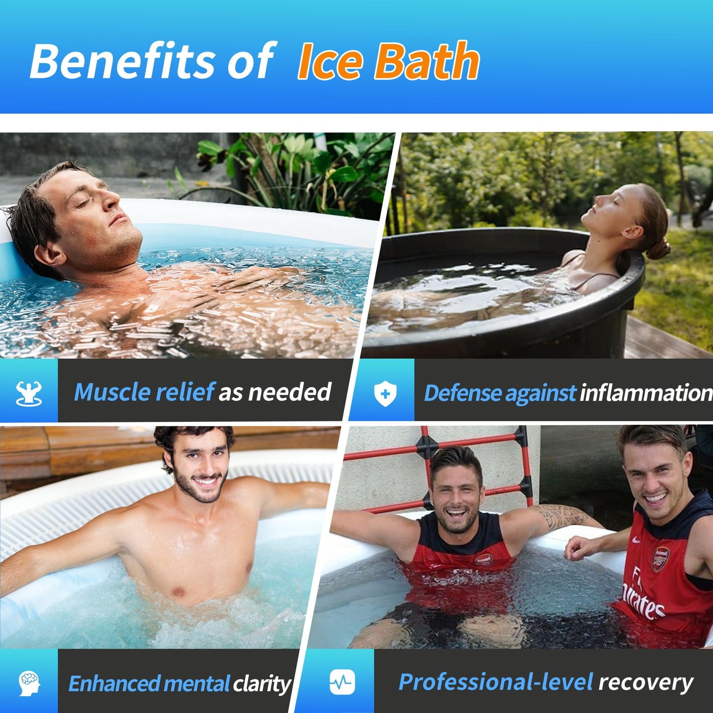 𝙐𝙥𝙜𝙧𝙖𝙙𝙚 Ice Bath Water Chiller, 1/3 HP Water Chiller for Cold Plunge Tubs, with Pump, External Filter and Filter Media, Remote Control, for Home and Professional Use