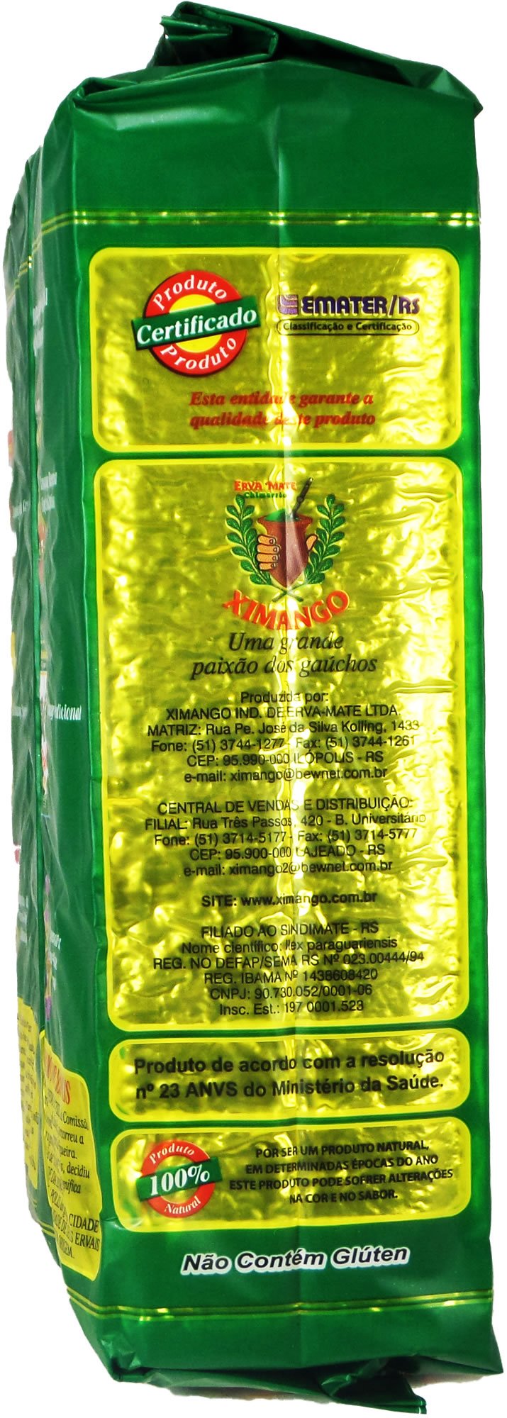 Ximango Yerba Mate - 35.27 Oz - Erva-Mate para Chimarrão Ximango - 1kg…