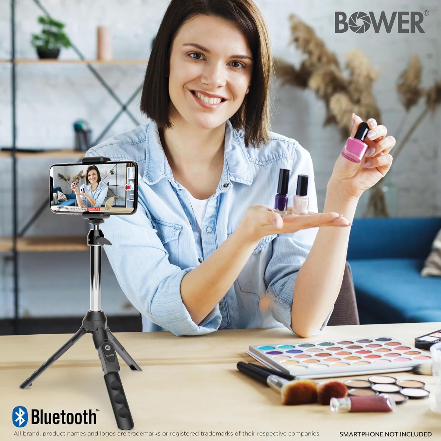 Bower 6-in-1 Multipod Tripod Selfie Stick with Remote Shutter for Smartphones