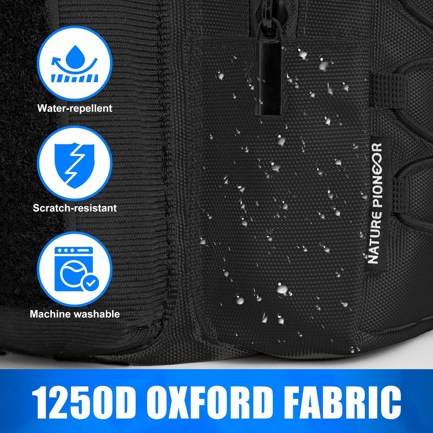 NATURE PIONEOR Magnetic Gym Bag for Men and Women - Magnet Water Bottle Holder Sling Carrier with Crossbody Shoulder Strap,Gym Accessories Pouch,Phone Pockets for Sports,Walking,Travel,Workout,Black