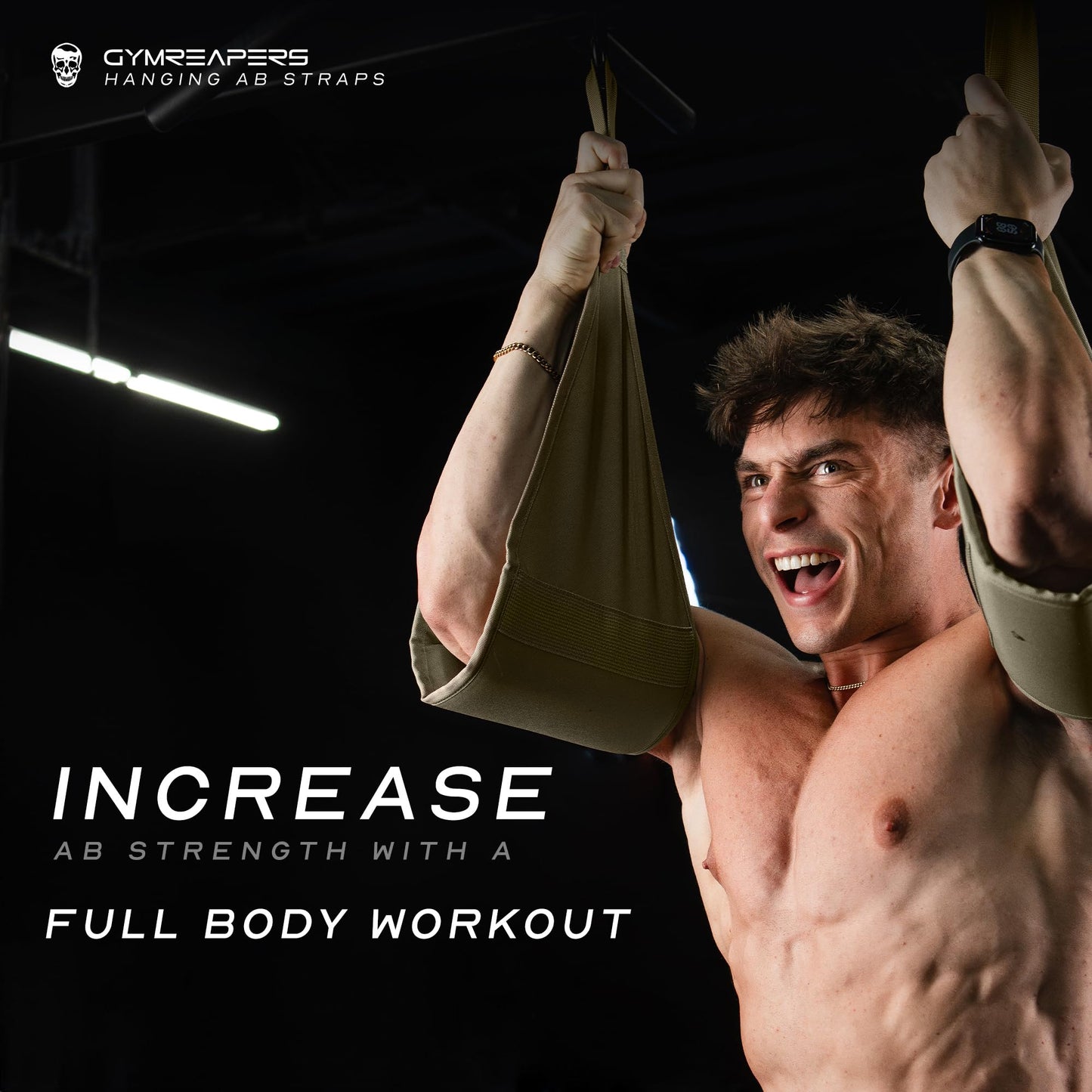 Gymreapers Hanging Ab Straps for Pull-Up Bar Hang Bar Assist Strap