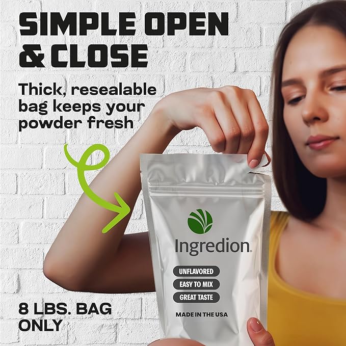 Premium Pea Protein Isolate Bulk pouch Non-GMO (8 lb)