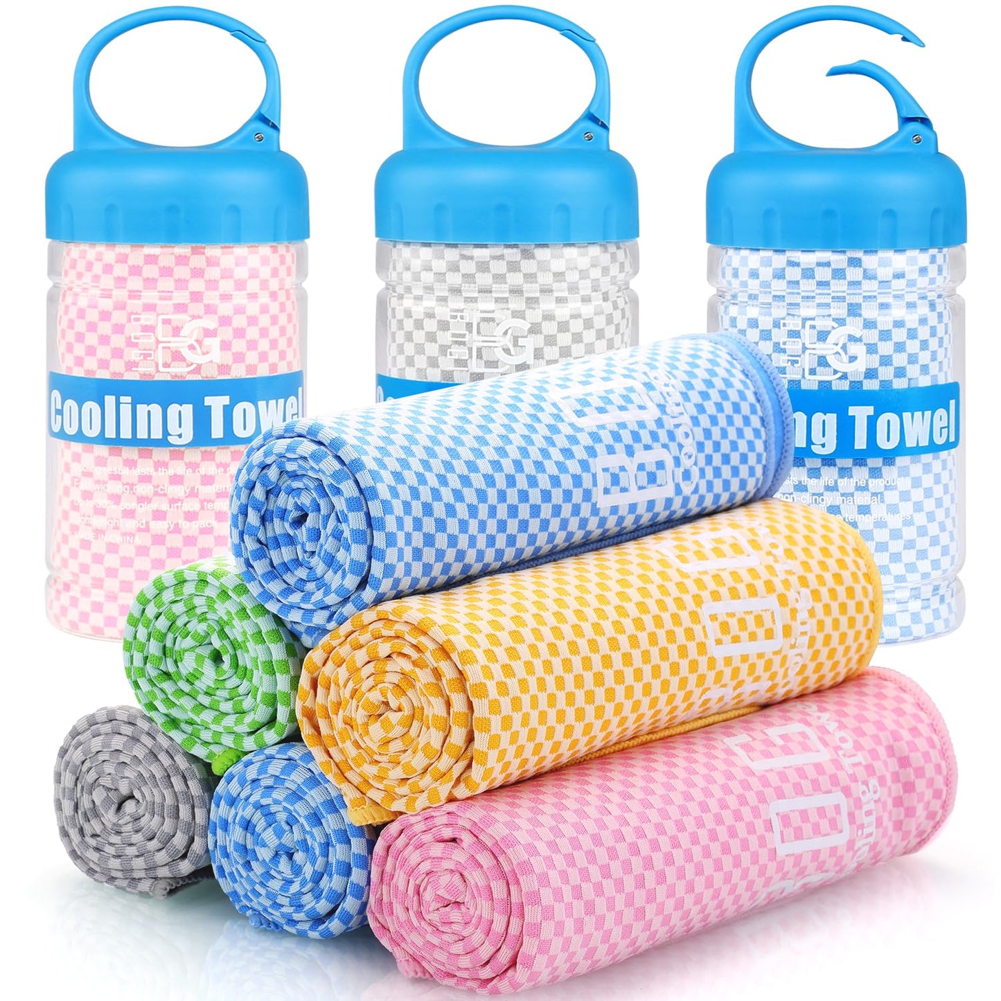 BOGI Cooling Towel, Cooling Towels for Neck and Face-40"x12"-Ice Towel for Instant Cooling, Soft Breathable Chilly Towel, Stay Cool for Yoga, Sport, Gym, Workout, Camping & More Activities (Blue)
